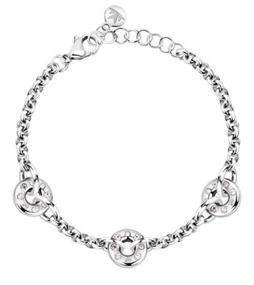 Bracciale da donna Morelallato in acciaio con tre cerchi